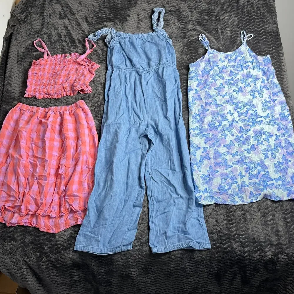 Girls Summer Outfit Lot with 3 Outfits Size 14-16